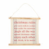 Mud Pie Holiday Rules Reverse Sign available at The Good Life Boutique