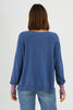 Zaket & Plover Zaket & Plover - Heart and Stars Sweater - Jean available at The Good Life Boutique