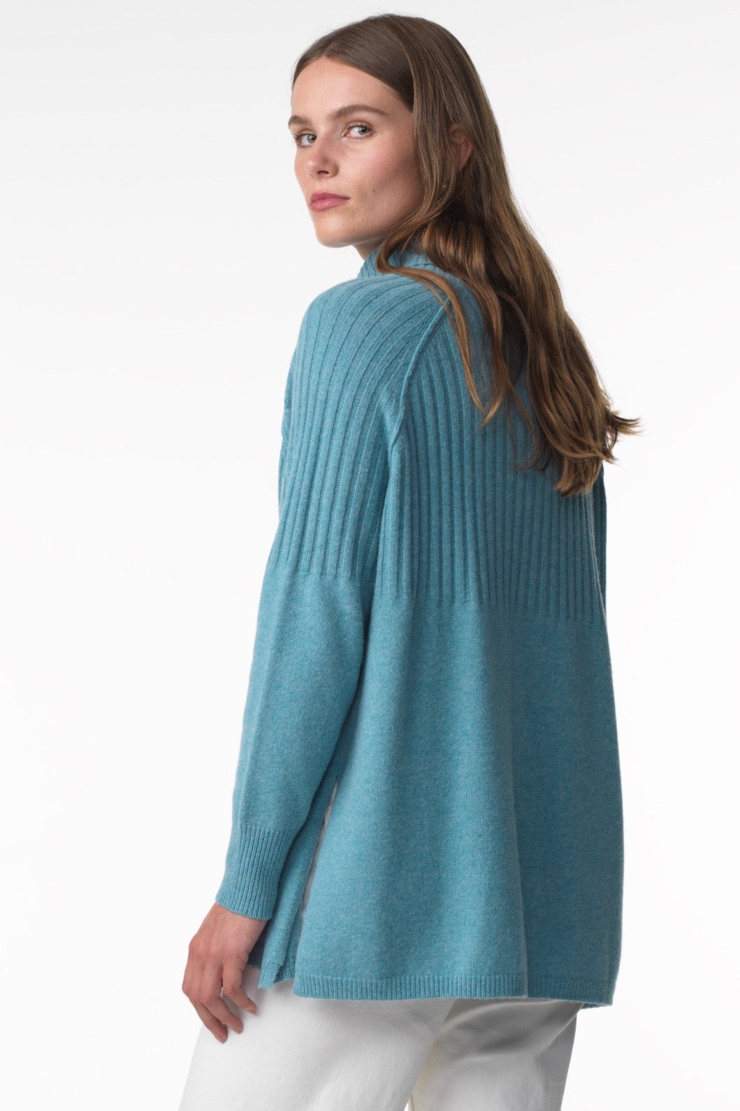Zaket & Plover Zaket & Plover - Rib Detail Sweater - Mist available at The Good Life Boutique