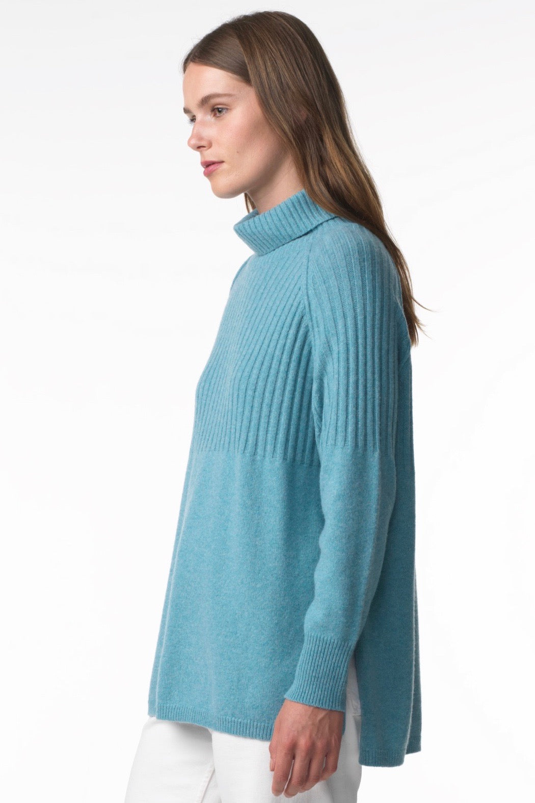 Zaket & Plover Zaket & Plover - Rib Detail Sweater - Mist available at The Good Life Boutique