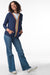 Zaket & Plover Zaket & Plover - Stripe Hoodie - Denim available at The Good Life Boutique