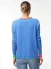 Zaket & Plover Zaket & Plover - Chord Detail Sweater - Cornflower available at The Good Life Boutique