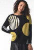 Zaket & Plover Zaket & Plover - Fleck Spot Sweater - Black Combo available at The Good Life Boutique