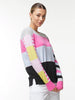 Zaket & Plover Zaket & Plover - Multi Stripe Sweater - Black available at The Good Life Boutique