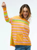 Zaket & Plover Zaket & Plover - Pocket Stripe Sweater - Orange available at The Good Life Boutique