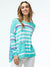 Zaket & Plover Zaket & Plover - Pocket Stripe Sweater - Aqua available at The Good Life Boutique