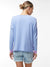 Zaket & Plover Zaket & Plover - Tie Detail Sweater - Blueberry available at The Good Life Boutique