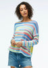 Zaket & Plover Zaket & Plover - Varigated Stripe Sweater - Aqua available at The Good Life Boutique