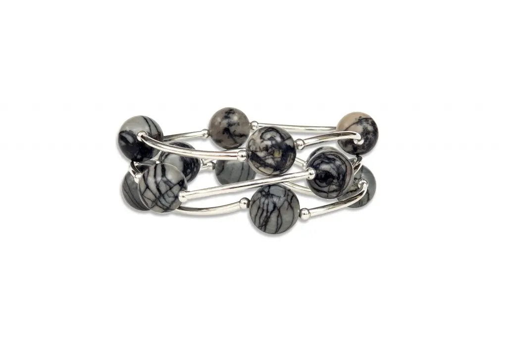 Made As Intended Zebra Jasper Blessing Bracelet available at The Good Life Boutique