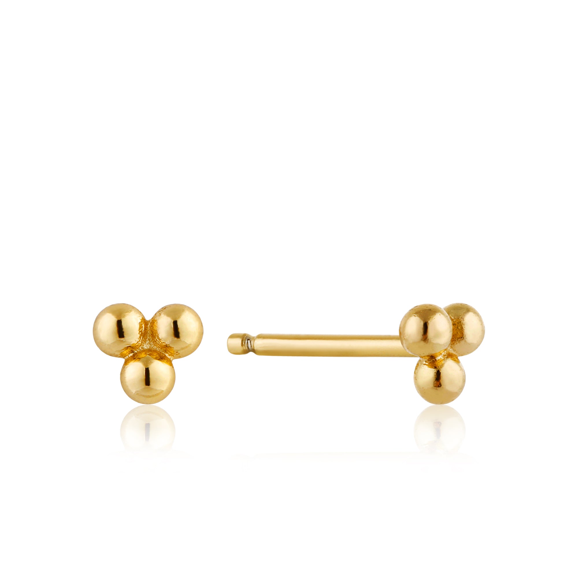 ANIA HAIE ANIA HAIE - Gold Modern Triple Ball Stud Earrings available at The Good Life Boutique
