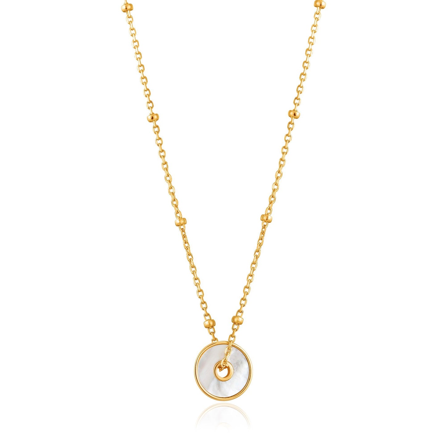 ANIA HAIE ANIA HAIE - Gold Mother Of Pearl Disc Necklace available at The Good Life Boutique