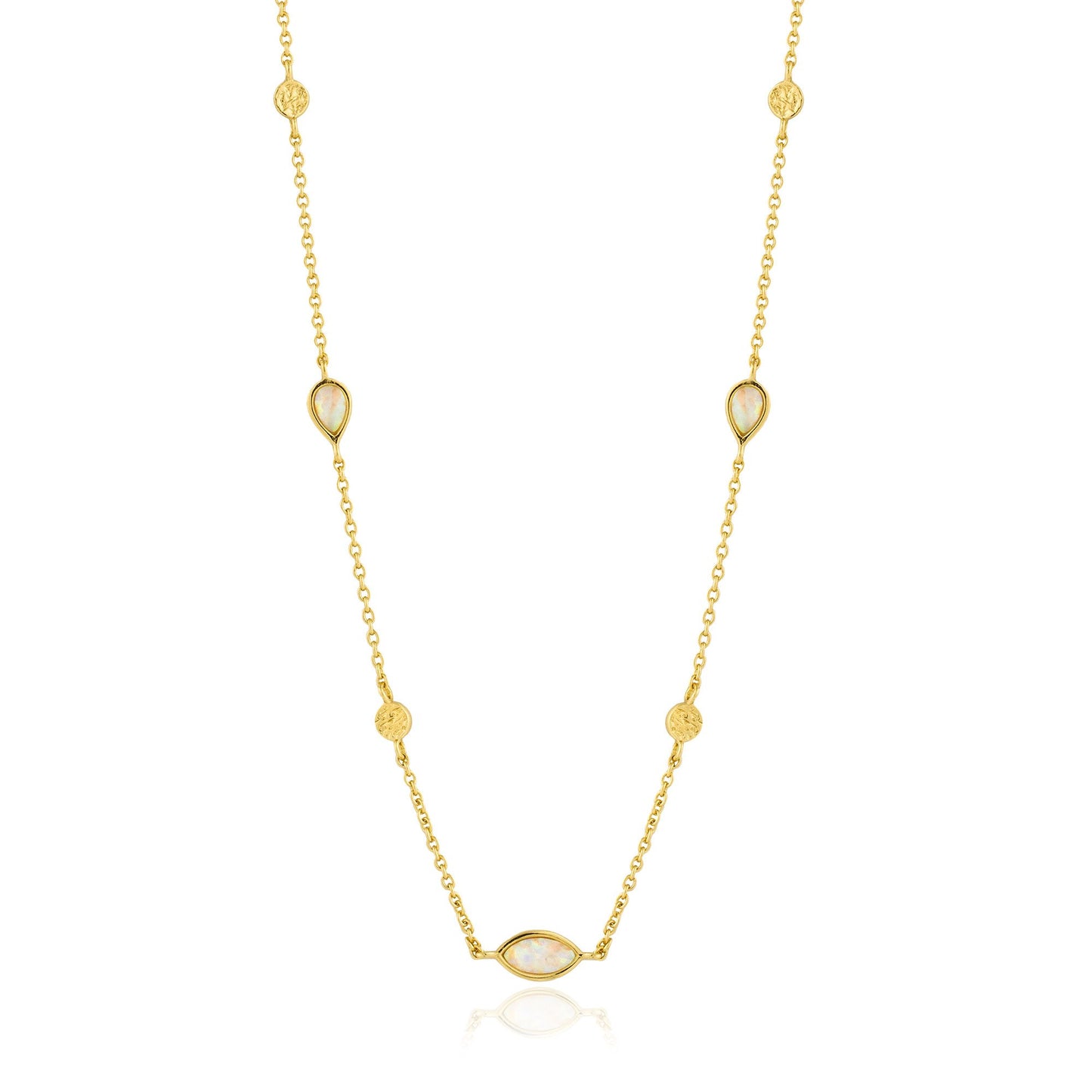 ANIA HAIE ANIA HAIE - Opal Color Gold Necklace available at The Good Life Boutique