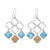 Dune Jewelry Dune Jewelry - Vanessa Earrings  - Larimar & LBI Sand/Shells S/S available at The Good Life Boutique