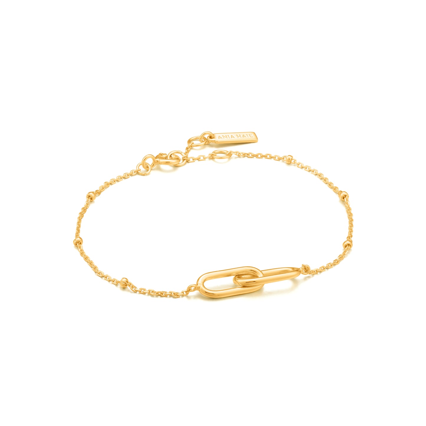 ANIA HAIE ANIA HAIE - Gold Beaded Chain LInk Bracelet available at The ...