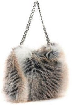 Fabulous Furs Faux Fur Hobo Handbag Cross Fox available at The Good Life Boutique
