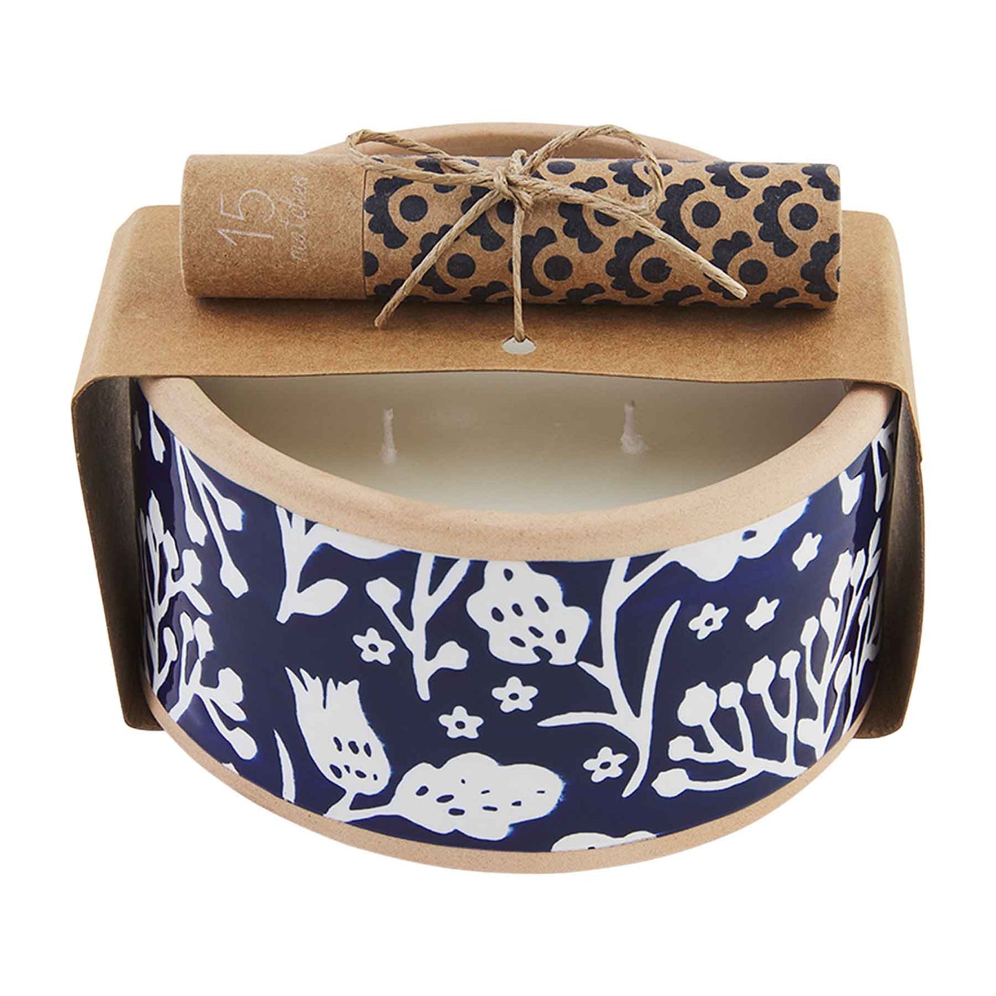 Mud Pie Candle Match Set -  Blue Floral available at The Good Life Boutique