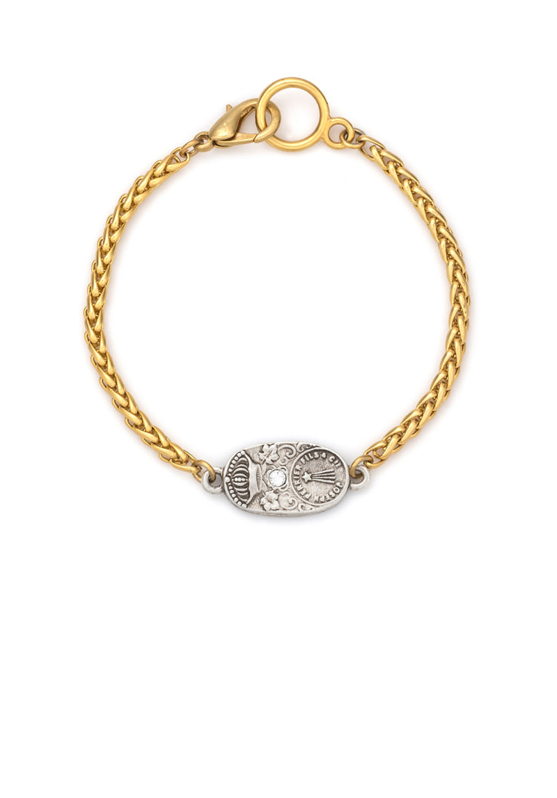 French Kande French Kande Patina Cuvee Cheval Bracelet Gold available at The Good Life Boutique