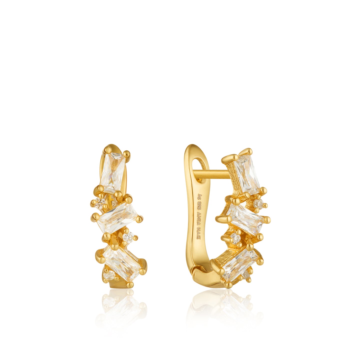 ANIA HAIE ANIA HAIE - Gold Cluster Huggie Earrings available at The Good Life Boutique