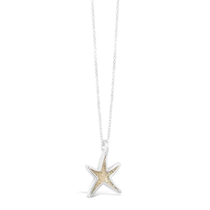 Dune Jewelry Dune Jewelry - Delicate Starfish Stationary Necklace - LBI Sand available at The Good Life Boutique