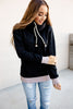 Ampersand Avenue Ampersand Avenue Singlehood Sweatshirt - Black w/Mauve Accents available at The Good Life Boutique