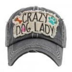 Judson & Co. Crazy Dog Lady Hat - Gray available at The Good Life Boutique