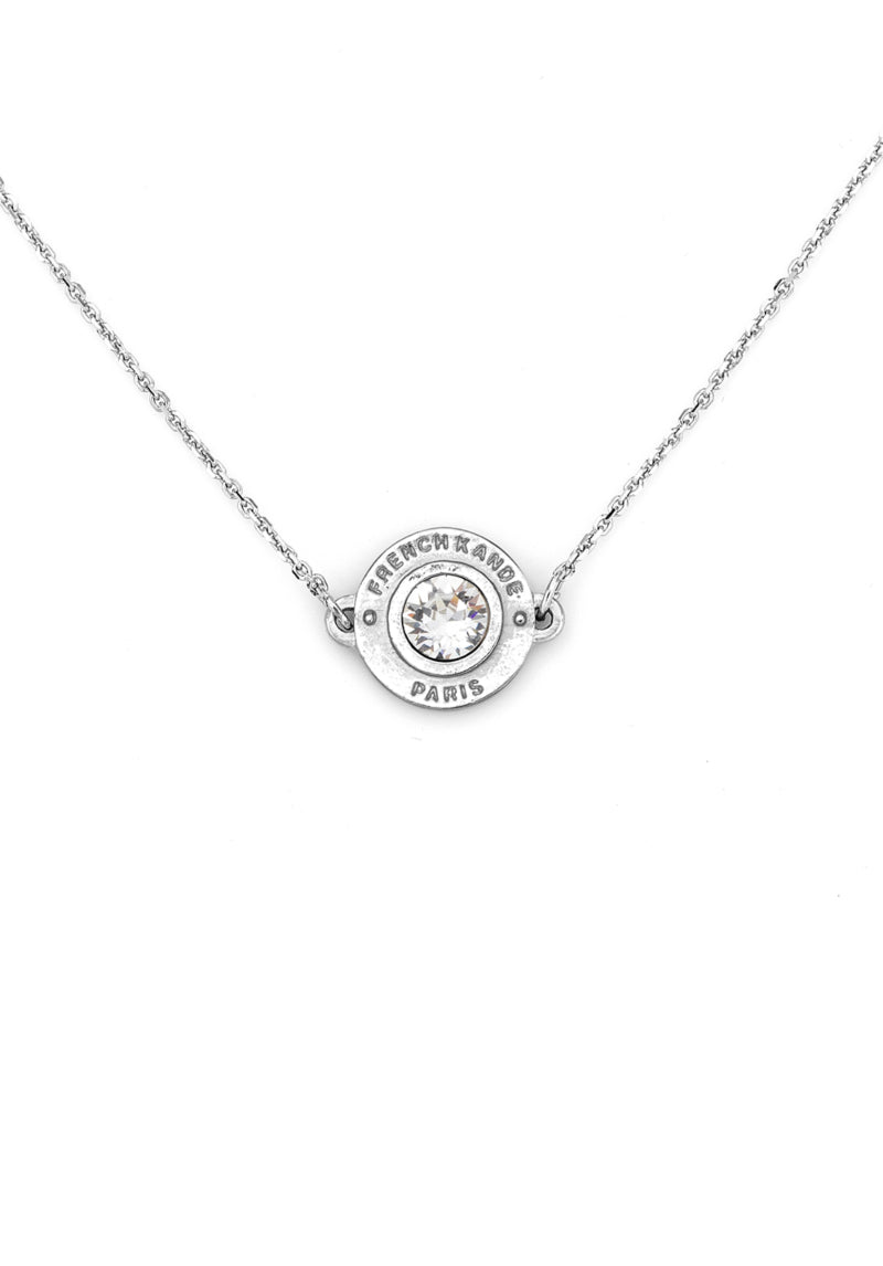 French Kande Swarovski Annecy Necklace Silver available at The Good Life Boutique