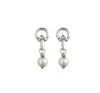 UNO DE 50 UNOde50 - Silver EndPearl Earrings available at The Good Life Boutique