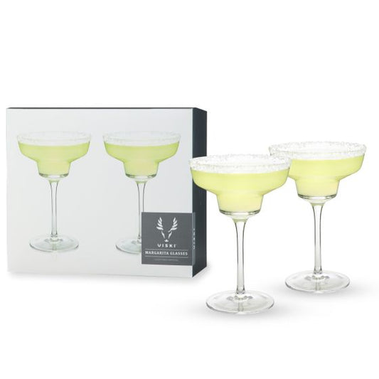 True Brands Crystal Margarita Glasses Set of 2 available at The Good Life Boutique