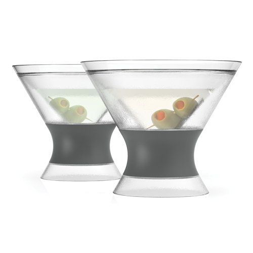 True Brands Martini Freeze Cooling Cups - Set of 2 available at The Good Life Boutique