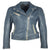 Mauritius Mauritius - Sofia 4 RF Woman's Leather Jacket - Denim Blue available at The Good Life Boutique