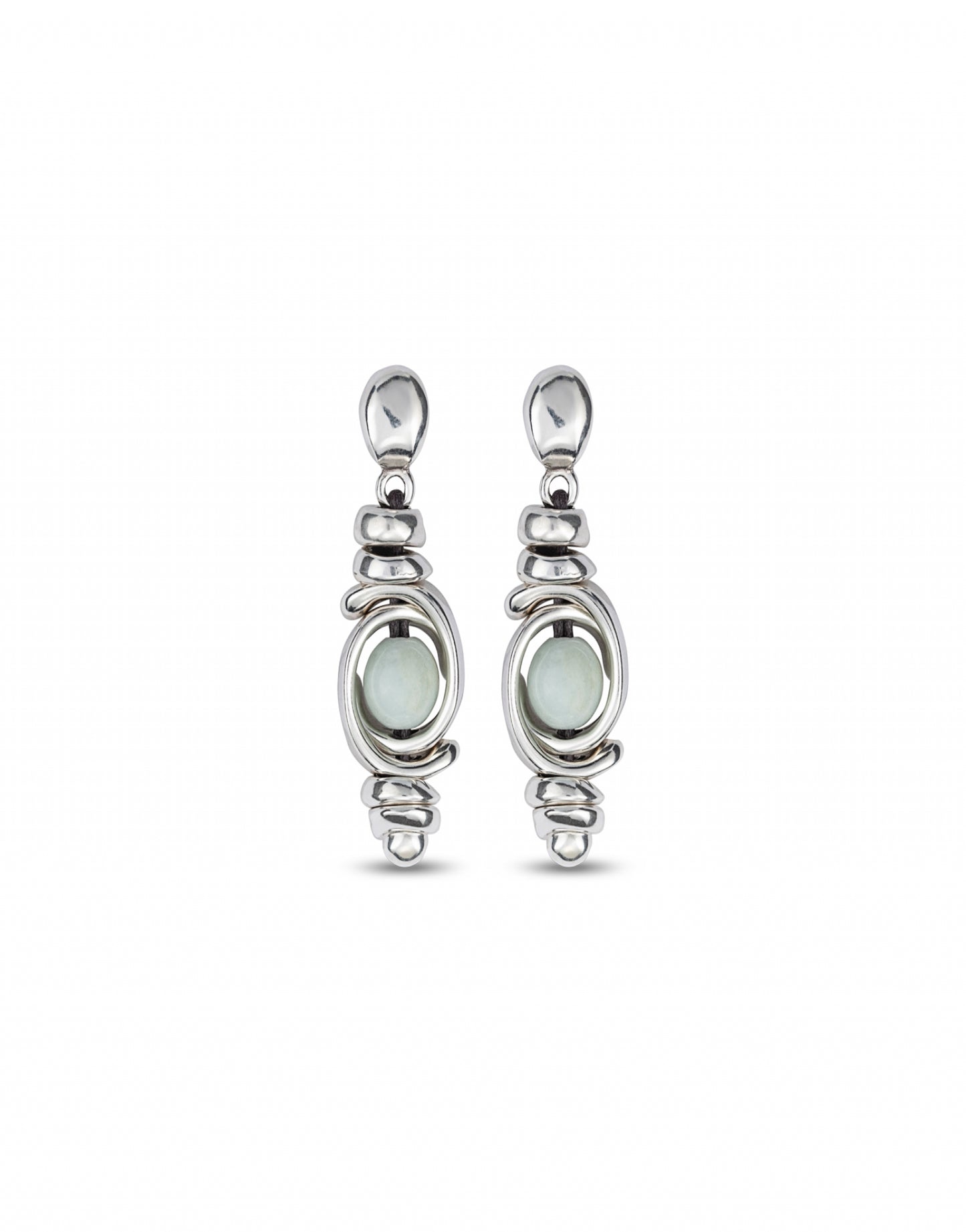 UNO DE 50 UNOde50 - Silver Planets Earrings available at The Good Life Boutique
