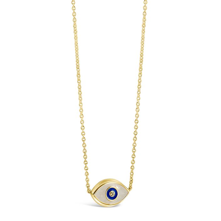 NEW Evil Eye Pendant Necklace Chain - Third Blue Eyes Amulet Ojo Dainty  Necklace | eBay