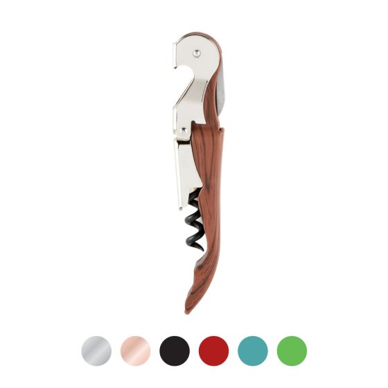 True Brands Truetap Riveted Wood Double Hinge Corkscrew available at The Good Life Boutique
