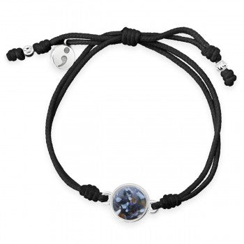 Dune Jewelry TTW - Black Cord Bracelet With LBI Sand - Mental Health Awareness available at The Good Life Boutique