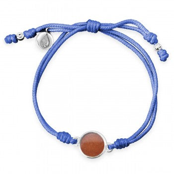 Dune Jewelry TTW - Periwinkle Water Drop Bracelet With LBI Sand - Clean Drinking Water Initiatives available at The Good Life Boutique