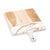 Lynn & Liana Serveware Canadian Maple Resin Cheeseboard - White/Grey/Gold available at The Good Life Boutique